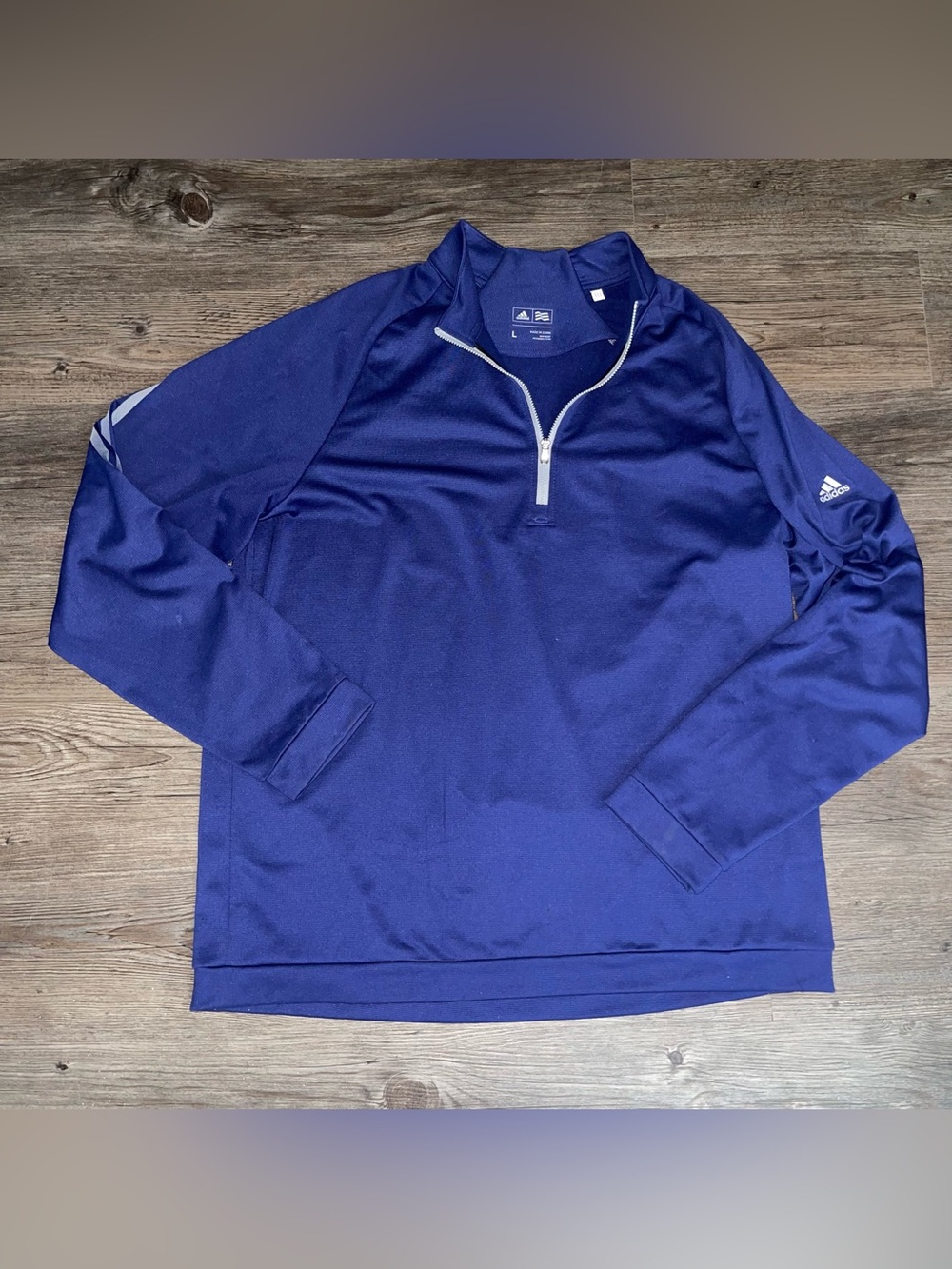 Adidas Golf Pullover L Quarter Zip Activewear Athleisure Loungewear Preppy Gym